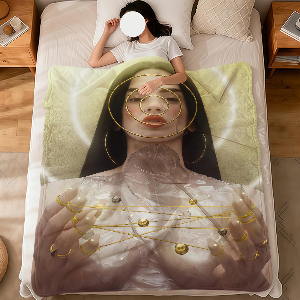 singer r-rosalia Lux Berghain fashion cool soft warm plush blanket dorm sofa living room pet hogar bedroom gift nap home Flannel