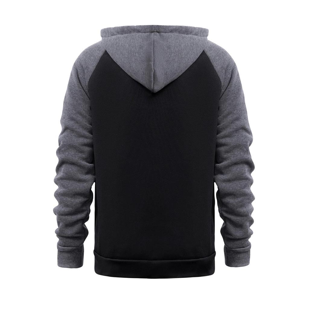 Europäisches Herren Color Block Sport-Sweatshirt - Lässiger Raglanärmel-Cardigan