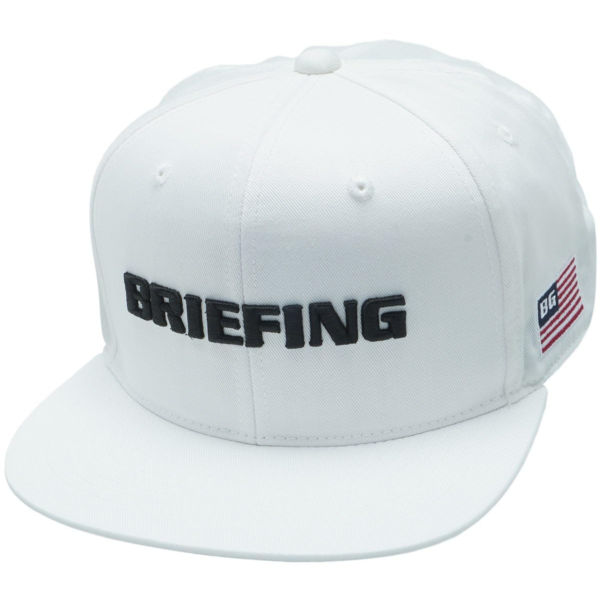 

Briefing Men s Basic Flat Visor Cap, BRG251M98, White, Free Size