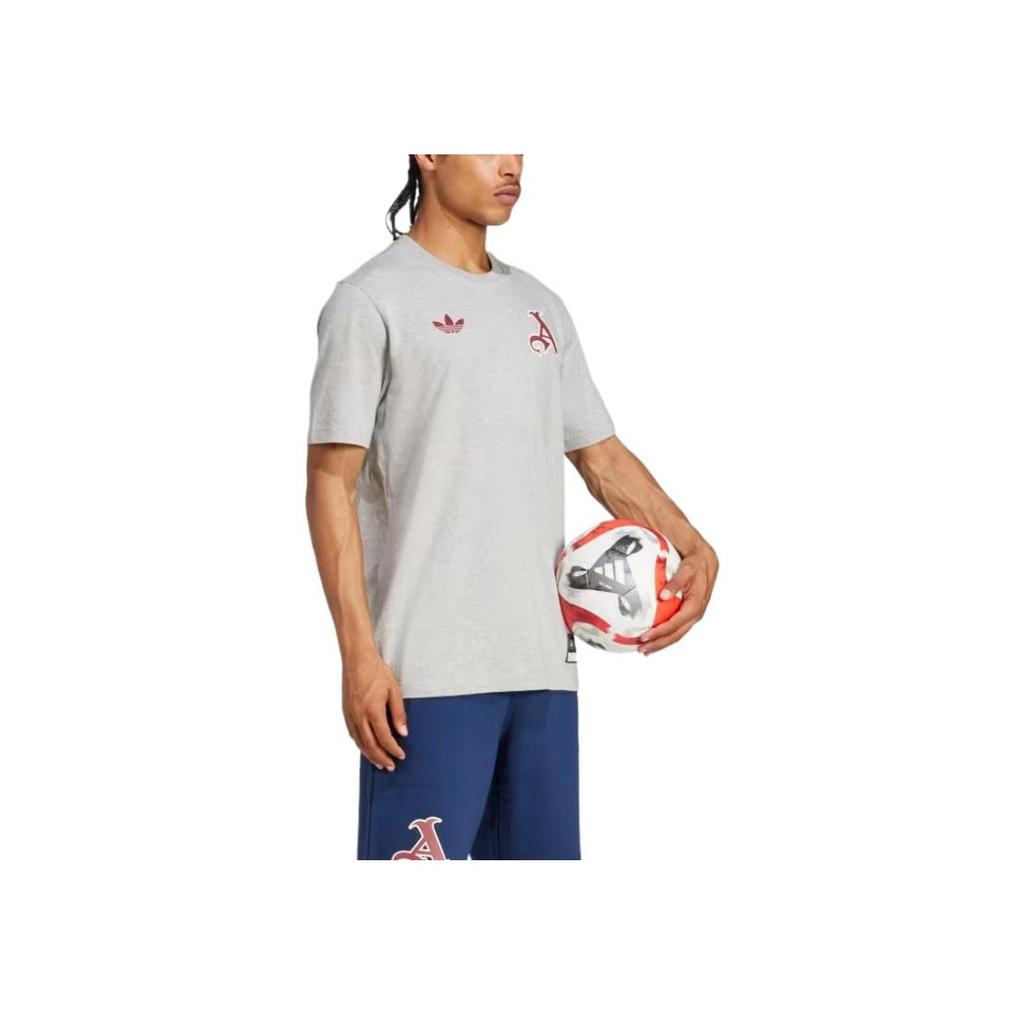 adidas Originals Arsenal VRCT Casual Comfortable Soft Short Sleeve T-Shirt Men Tops Gray JL6111