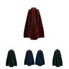 Halloween Costume Cloak With Gold Trim For Cosplay And Fantasy Role Play