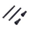 2Pcs/Set Black Rear Drive Shaft for 16101/16102/16103/16201 RC Car Drivetrain Upgrade