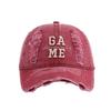 Casquette de baseball à broderie de lettres pour grande circonférence de tête pour femmes, polyvalente pour le printemps et l'été, sommet doux, large bord, casquette à visière pour hommes
