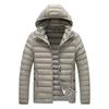 Men's Plus Size Multicolor Lightweight Cotton-Padded Winter Jacket with Detachable Hood