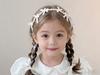 1 Pack Pearl Bow Braided Headband, Sweet Princess Style, Suitable for Kids Daily Outfits / Birthday Parties / Photo Shoots