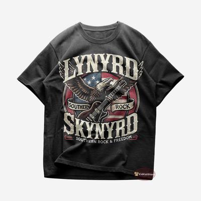 Lynyrd Skynyrd póló - Free Bird - Lynyrd Skynyrd Merch - Uniszex Rock Póló - Ajándék Southern Rock Szeretőknek - Prémium Zenei Ruházat
