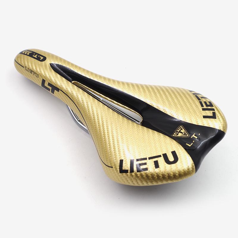 LIETU Bicycle Saddle Leather Carbon Bike Saddle MTB Road Bike Front CushionCycling Gel Seat Cover Selle Italia Bicyclespare Part