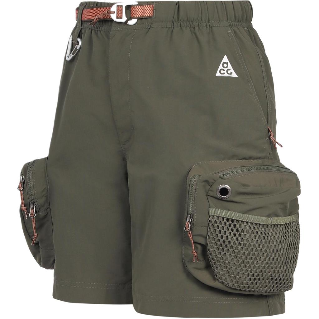 Nike Acg Series Snowgrass Solid Cargo Shorts Men Bottoms Green DN3946-325