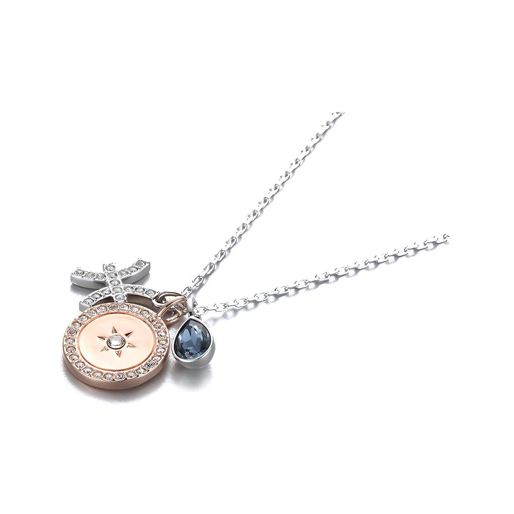 Swarovski Sternzeichen Fische Halskette Damen Halskette Blau 5349219