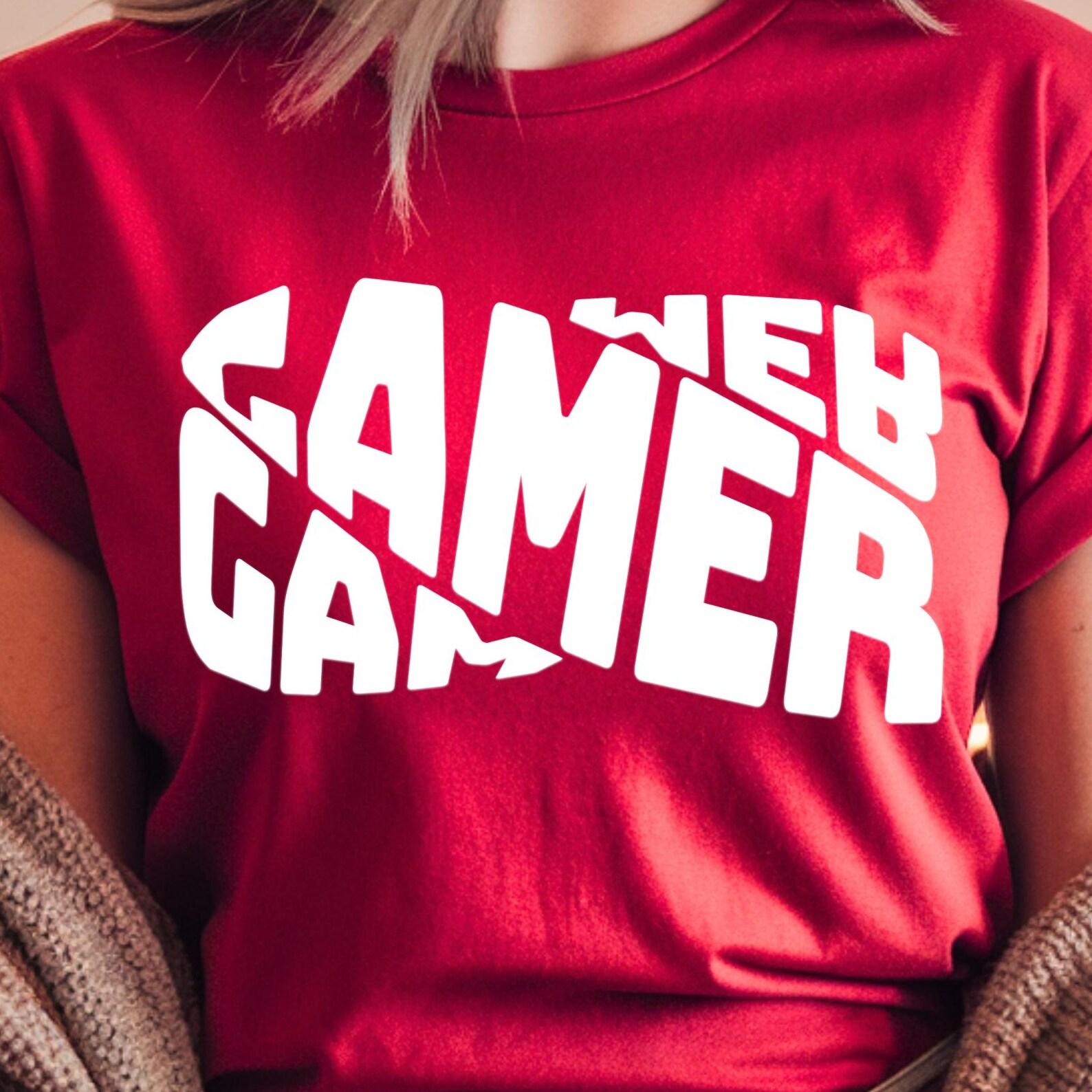 Gamer Shirt Bold Typography Graphic Gamer T Shirt Edgy Gaming Shirt Cool Gamer Tee Minimal Design Gamer Gift Idea Gamer Birthday Shirt 4XL