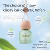 Natural Wood Hanging Aroma Pendant for Car and Home – Slow-Release Glass Bottle Freshener