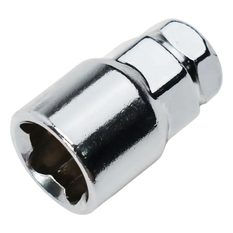 4Pcs*1.5 Locking Wheel Nuts Tapered Key For FORD S-MAX For Mondeo Silver Anti-theft Tire Locks Screwed Wheel Locks