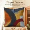 Abstract Arc Pattern Cushion Cover Natural Linen Organic Fabric DoubleSided Printing Sofa Home Decor Gift Pillow Case