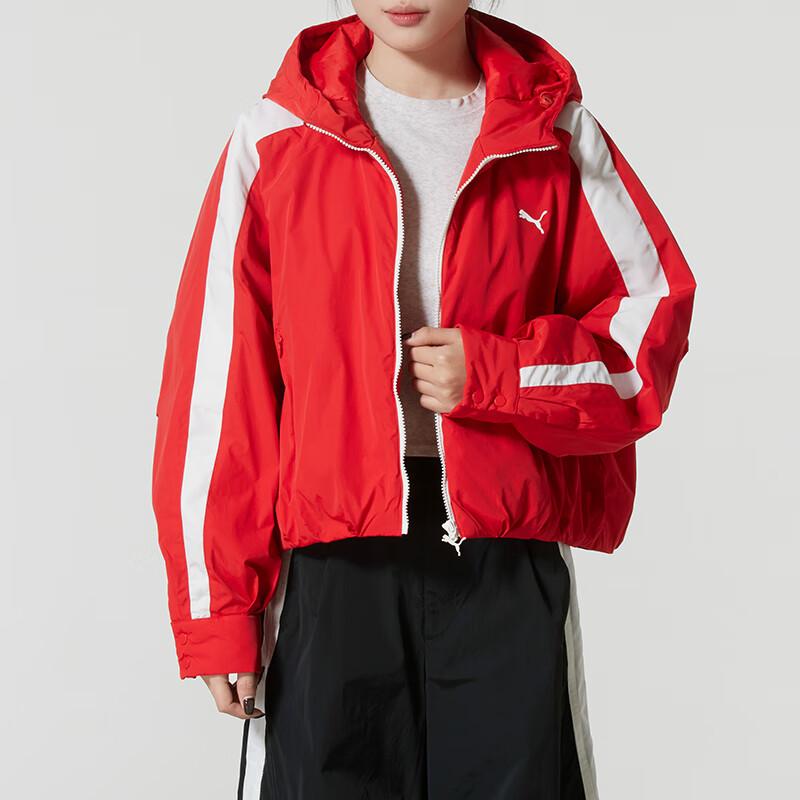 Puma T7 Retro Water-Resistant Warm Loose Casual Hooded Long Sleeve Cotton Jacket Women Jackets 637441-11