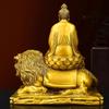 Copper Taoist Deity Figurine Celestial Worthy Savior From Suffering for Home Living Decor