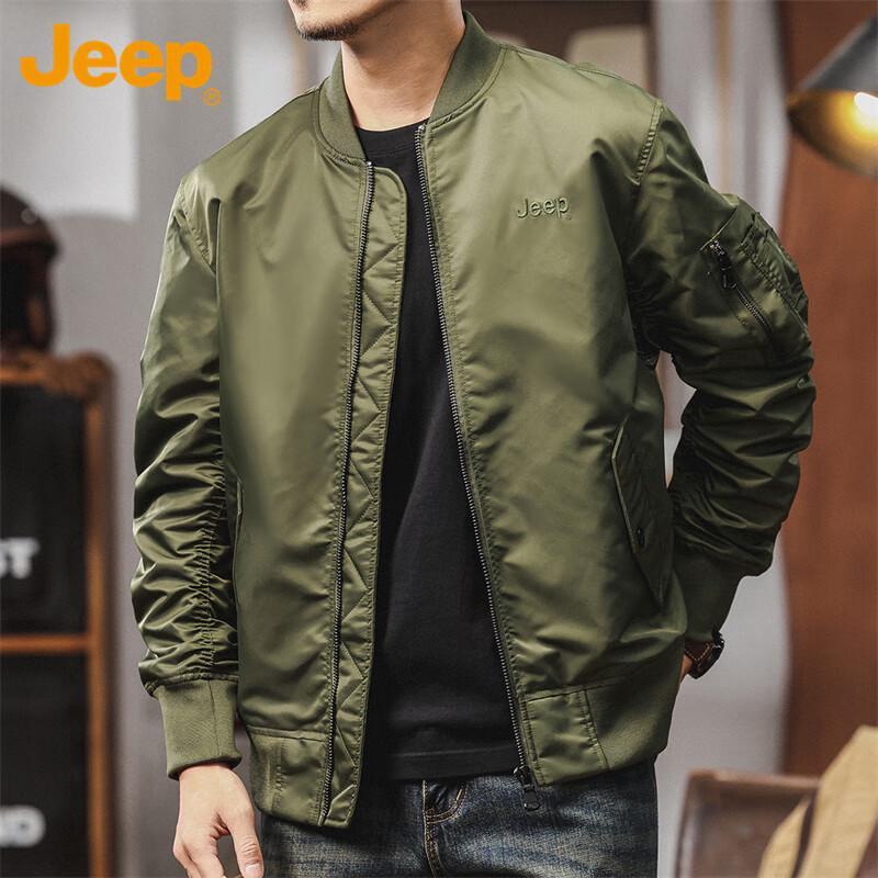 Jeep Men's Autumn/Winter Utility Baseball Collar Jacket