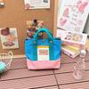 Spring Canvas Bag With Contrast Color Design For Casual Travel And Urban Lifestyle