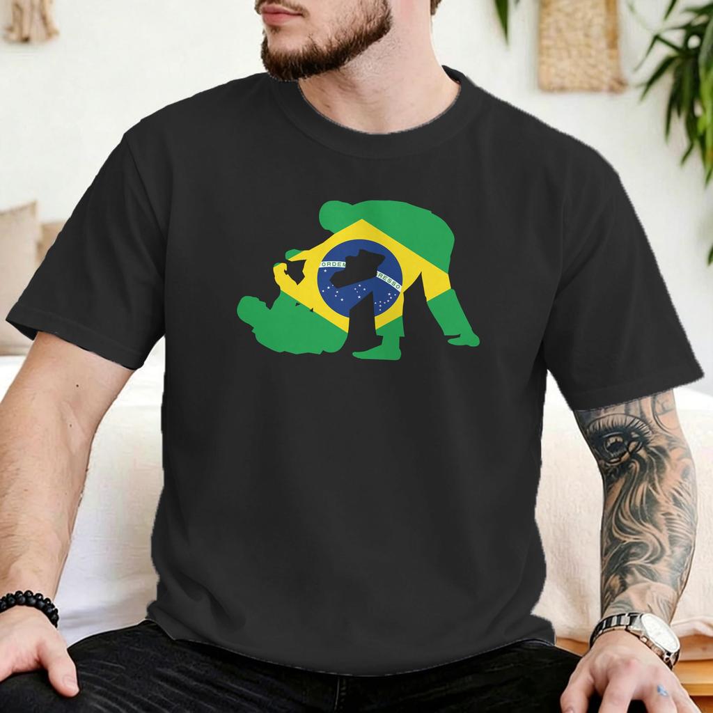Unisex Unisex TShirt Training honor Fashion Cotton Tees Short Sleeve Brazilian Jiu Jitsu BJJ T Shirt Round Collar Clothing Gift
