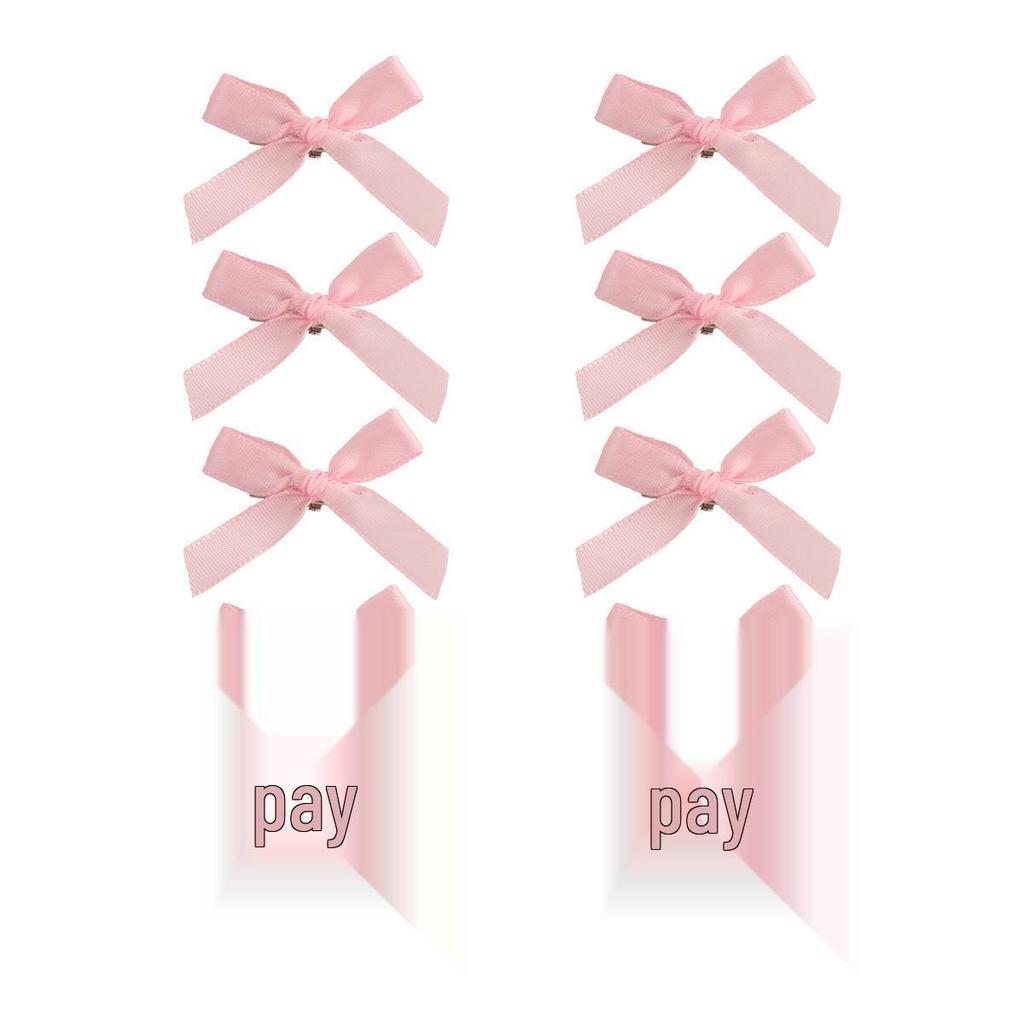 Ballet Style 4cm Bow Duckbill Hair Clip - Sweet Ribbon Hair Accessory