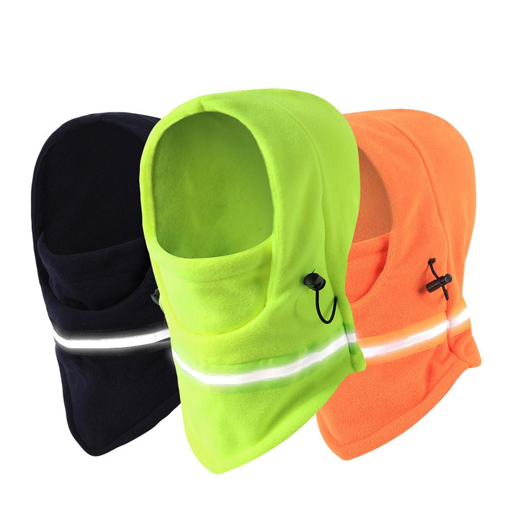 Reflective Winter Warm Hat for Outdoor Activity Women Men Unisex Cold Weather Balaclava Cap Windproof Neck Protect Hat
