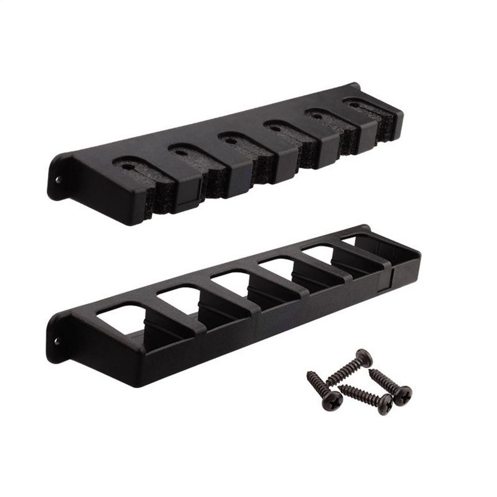 Держатель для удочек 6 отверстий Настенный стеллаж для удочек 4 монтажных винта Удочки в сборе Отличный держатель для удочек для