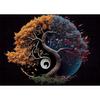 Tai Chi Yin e Yang Equilibrio Paesaggio Stampe Poster Pittura su tela Immagini moderne di arte della parete per soggiorno Camera da letto Decorazioni per la casa Senza cornice