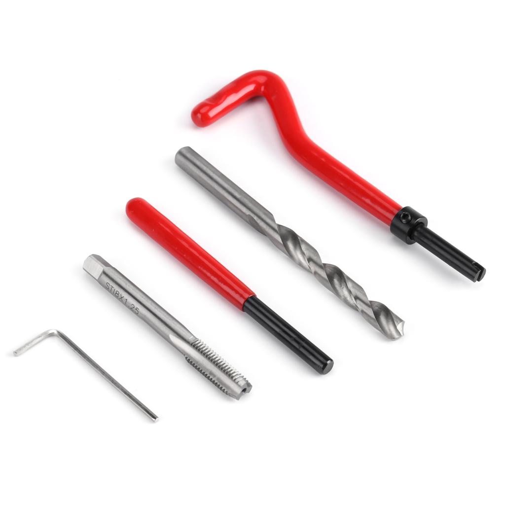 Kit Inserții Reparare Filet M8 30 Piese Set Scule Manuale Compatibil pentru Repararea Auto(M8)