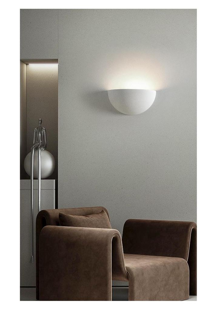 Wabi-Sabi Style Gypsum LED Wall Lamp for Living Room, Bedroom, Hallway, Staircase, and TV Background