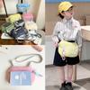 Blocking Color Fashionable Design Letter Printed Kid Shoulder Bag Pendant With