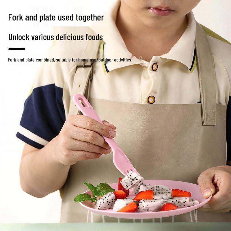 Child-Safe Kindergarten Plastic Cutting Board & Knife Set for Early Education