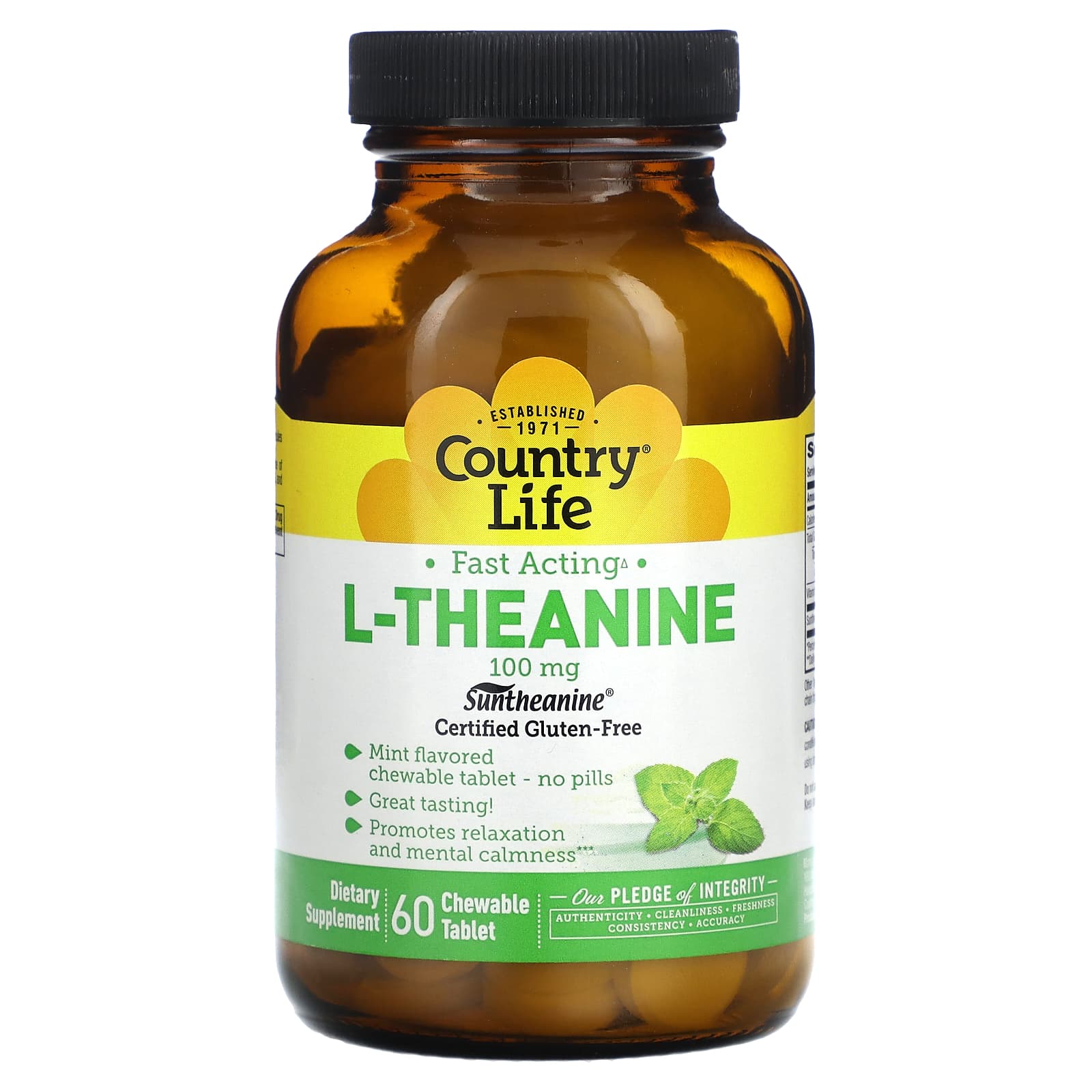 

L-Theanine, 100 mg, 60 Smooth Melts