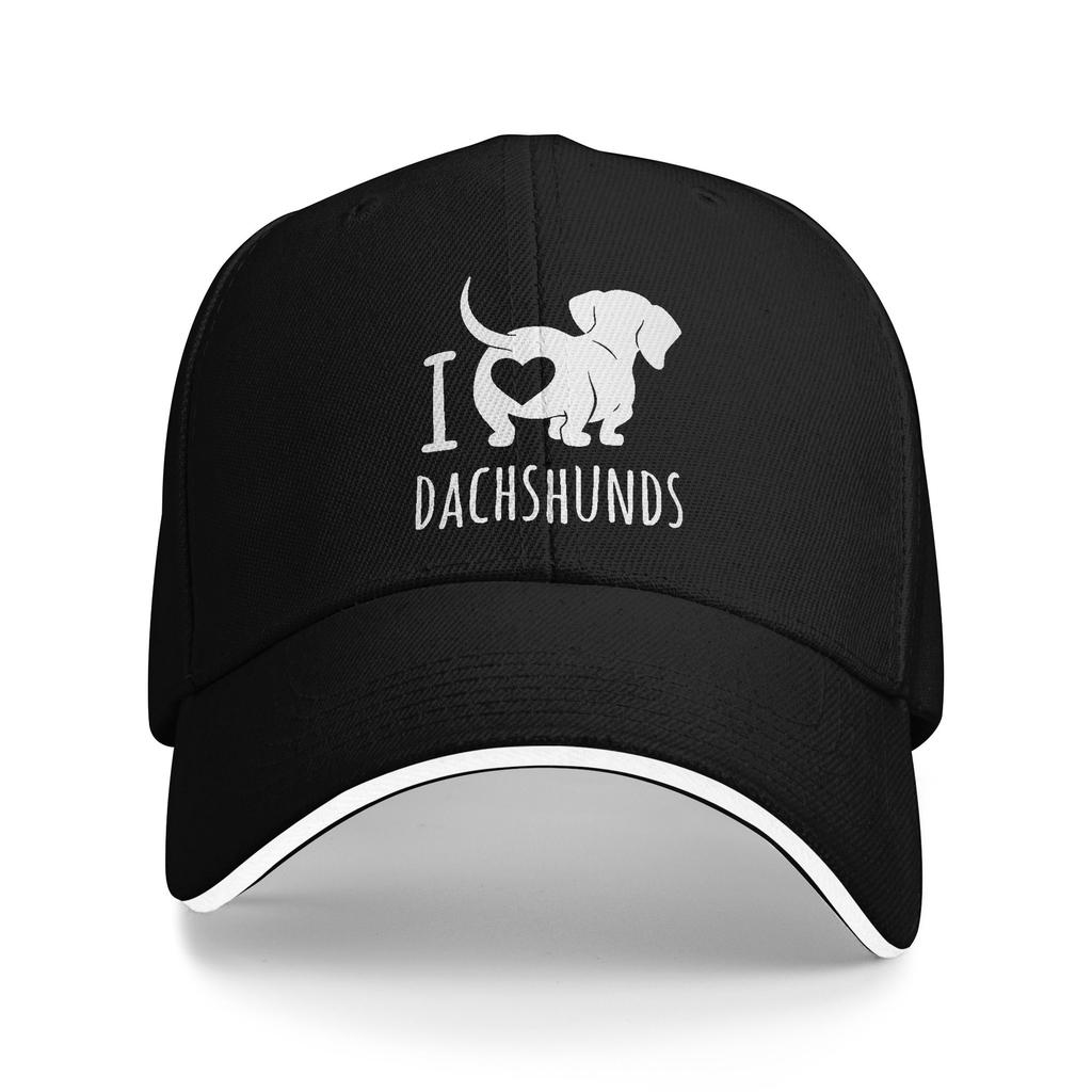 Custom Classic Dachshund Love Baseball Cap WoUnisex Unisex Adjustable Wiener Badger Sausage Dog Dad Hat Sports Snapback Hats