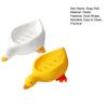 2Pcs Soap Dish Self-draining Design Easy To Clean Cartoon Duck