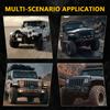 7 Inch Round LED Headlight Motorcycle Light H4 Connector with 4 Illumination Modes Fits for Jeep Wrangler