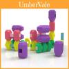 Giocattolo con Blocchi da Costruzione in Silicone per Bambini, Educativo, Fai da Te, Set Gioco Creativo per l'Apprendimento Precoce