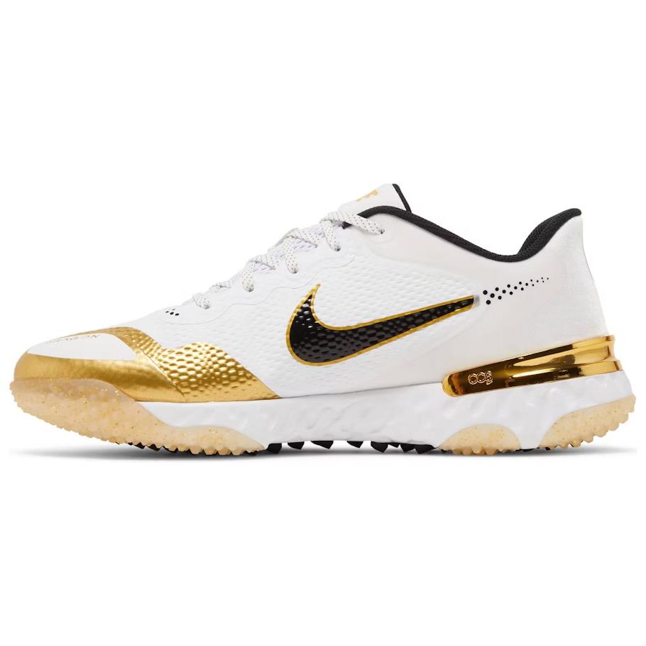 

Nike Alpha Huarache Elite 3 Turf White Metallic Gold Мужские кроссовки черные CV3560-106 40.5