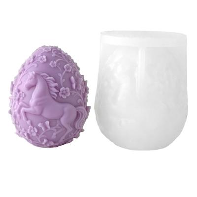 Silicone Easter Theme Candle Mold Cylindrical Scented Candle Mould for Handmade Soap Candy Multipurpose Crafts Project