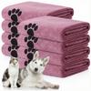 Pet Bath Towel Super Absorbent Microfiber Quick Dry Soft Washcloth for Dogs Cats Durable Non-Fading Easy To Clean