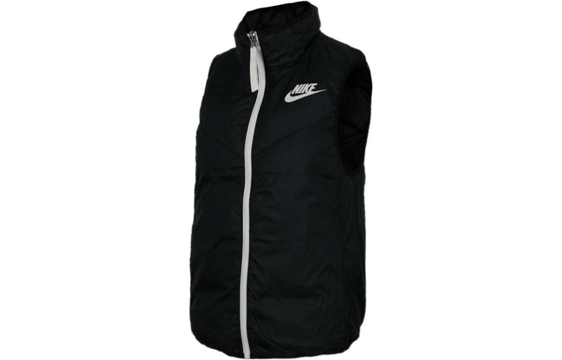 Nike Down Vests Women s Black Stand Collar Moderate Other 939443-010 XS