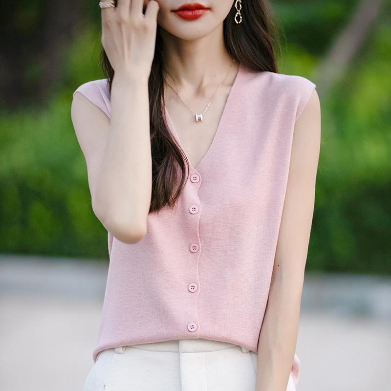 

Женский легкий кардиган из 50% шерсти и 50% шелка Mulberry — универсальный трикотаж на все 4 сезона для комфорта и стиля в любое время года M розовый