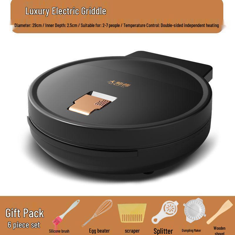 Multifunctional Electric Griddle & Hot Pot: Non-stick, Double-Sided Pancake Maker & Grill 