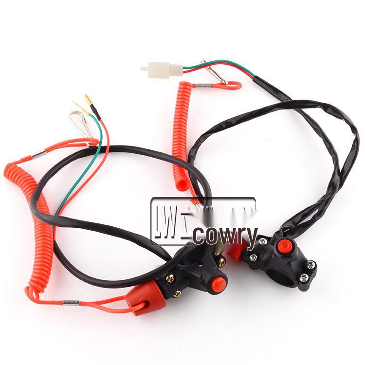 Spring Flameout Switch for ATV Beach Buggy - 49cc Mini Sport Bike Kill Switch