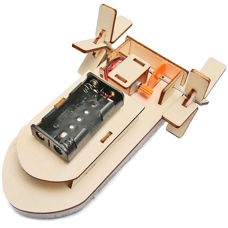 Pupils Creative Invention Technology Small Making DIY Paddle Ship STEAM Handmade Science And Education Educational Toys Material Bag