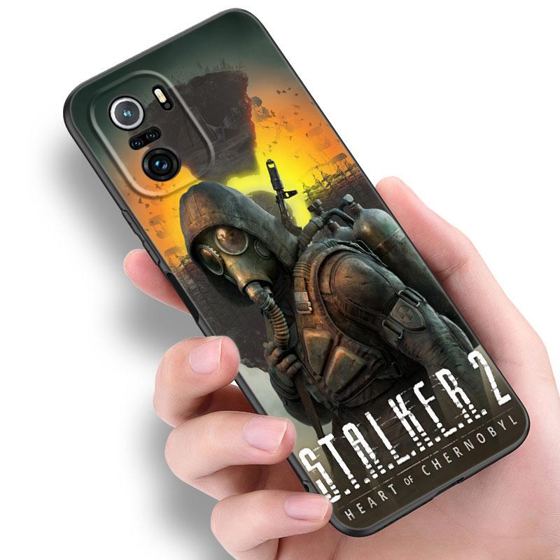 Game Stalker Clear Sky Black Silicone Phone Case For Xiaomi POCO X3 X4 NFC F5 M3 M4 M6 X5 X6 Pro F3 F4 GT 5G C55 C65 M5