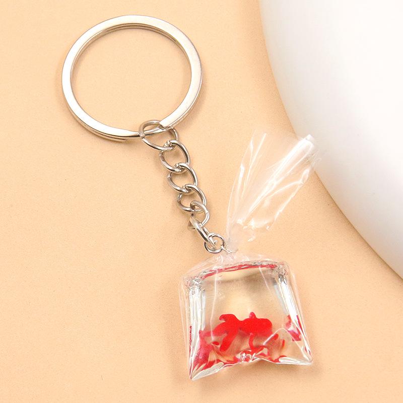 

28 Styles 28x90mm DIY Transparent Resin Goldfish & Clownfish Keychain Pendant Ornaments