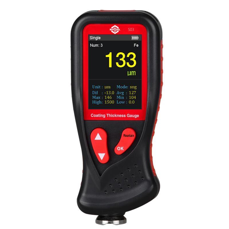 UPR S03 Portable Digital Coating Thickness Gauge CN plug (adapter included)