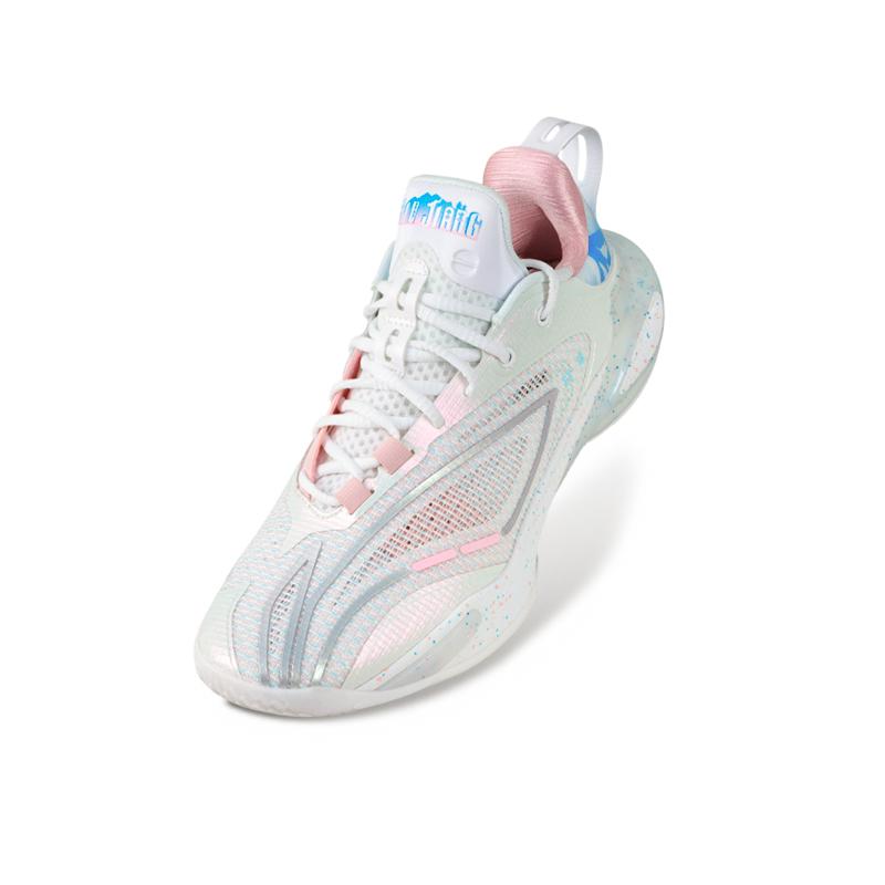 Buty do koszykówki męskie Li Ning Flash Attack 11 CBA Xinjiang Team PE Edition Perłowo-białe ABAU053-17