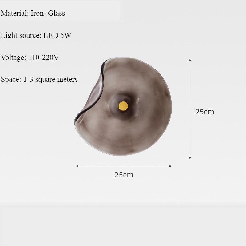 Japanische Retro-Schlichtheit Glas-Wandleuchten Moderne Nordische Schlafzimmer-Wohnzimmer-Wandpaneelleuchte Eingangsbereich-Beleuchtung Heimdekoration LED
