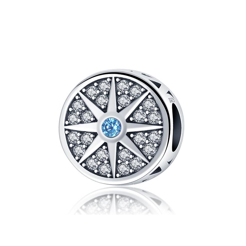 Exquisite 925 Silver Mysterious Blue Butterfly Devil's Eye Fatima's Hand Pendants Charms Beads Fit Qikaola Bracelets DIY Jewelry