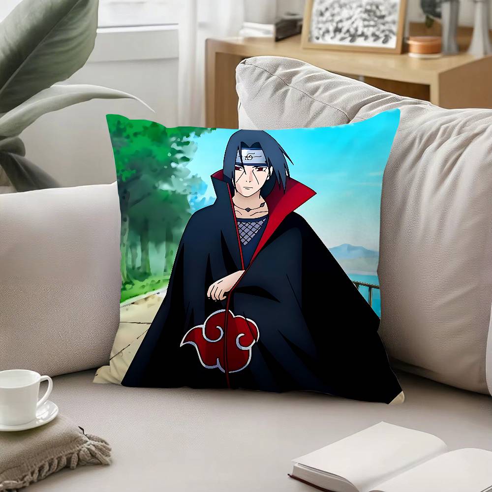Itachi Uchiha Pillow Case Sofa And Living Room Decorative Cushion Covers Dustproof And Miteproof Invisible Zipper